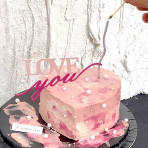 ท็อปเปอร์เค้กอะคริลิครูปหัวใจสองชั้น ตกแต่งด้วยน้ำผึ้งและสีหวาน สำหรับวันวาเลนไทน์ งานแต่งงาน และงานปาร์ตี้ - Product Image 5