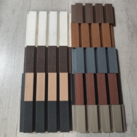 Panneau mural WPC extérieur durable, résistant aux intempéries, recyclable, haute densité, anti-pourriture, à grain de bois 3D, co-extrusion OEM