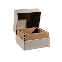Boîte personnalisée Carton nid d'abeille Boîte d'emballage cadeau de luxe en papier ondulé pour bouteille de vin en verre Boîte cadeau