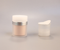 Bocaux en plastique de 1oz avec couvercles bocaux cosmétiques rechargeables bocaux de luxe lotion sans air emballage cosmétique contenant sous vide