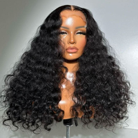 Perruque de cheveux humains bouclés bruts birmans, indiens, 13x6, sans colle, avec dentelle frontale HD complète, perruque frontale naturelle en cheveux vierges