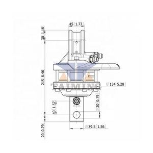 1 טון יערות הידראולי גריפל הטיה סיבוב GR10 עבור בלטרוטור עץ ייעור מנוף אחיזה/חיפוש - Product Image 2