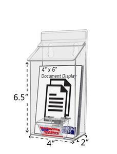 Giá Sách Quảng Cáo Ngoài Trời 4W X 6H Hộp Bưu Thiếp Treo Tường Có Nắp Acrylic Trong Suốt Với Hộp Quảng Cáo - Product Image 5