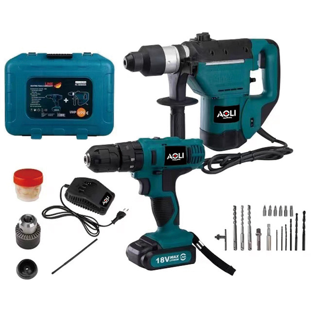 Hot Sale Spot Retail and Wholesaler Orders Tools Set Cordless Drill and Rotary Hammer Sending From Germany