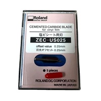 Hoja Roland importada 45 grados 5 piezas 0,25mm para plotter de corte