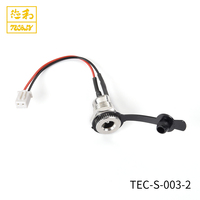 Kabel Daya Soket DC-099 Custom 1007V24Awg 300V dengan Penutup Debu PVC, Konektor 2Pin Pitch 2.0, dan Kabel Harness DC
