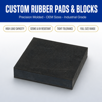 Coussin en caoutchouc sur mesure, coussin de support élastomère, bloc de caoutchouc moulé pour support de pont et montage de machines