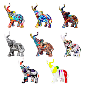Éléphants de Noël en résine personnalisés, animaux, ornement, artisanat artisanal, décoration et table pour le salon, collection d'art, souvenirs, cadeaux - Product Image 4