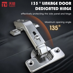 TIANYI Wholesale 135° Corner <b>Cabinet</b> Door <b>Hinges</b> Cold Rolled Steel <b>Soft</b> <b>Close</b> Hing Adjustable Screw Hydraulic Furniture <b>Hinge</b> - Product Image 4