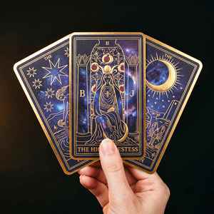 Baraja de Tarot de Lujo FX con Lámina Negra y Dorada, Producción Personalizada, Fabricación de Cartas de Oráculo con Relieve 3D, Marca Espiritual a Medida - Product Image 3