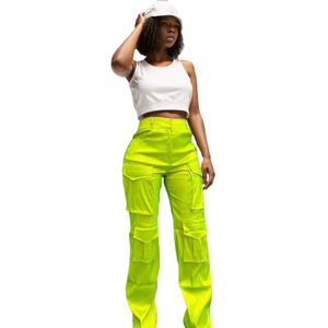 D0905GK02 Gros Tendance Élégant à Prix Abordable Punk Femmes Cargo Pantalon Sehe Mode - Product Image 3