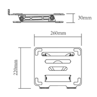 Nouvelle mode en acier au carbone pour ordinateur portable tablette ordinateur portable support de support pliable réglage de la hauteur pour la maison/bureau