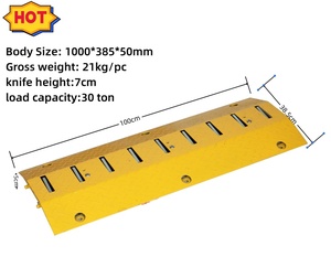 뜨거운 판매 타이어 킬러 타이어 킬러 스파이크 배리어 속도 범프 스틸 소재 도로 안전 교통 제어 스파이크 - Product Image 3