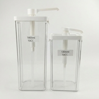 Distributeur de sirop en plastique 950ml 1300ml 1800ml, récipient à sauce, modèle de pot en plastique Yolio pour café, bar à boissons, restaurant