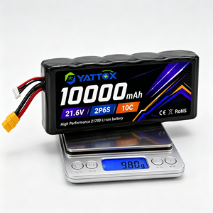 <span class=keywords><strong>Batterie</strong></span> <span class=keywords><strong>liquide</strong></span> haute performance Yattox 21700-10Ah FPV 21.6V 6S 10000mAh à charge rapide pour <span class=keywords><strong>voiture</strong></span> RC, avion, drone, quadricoptère - Product Image 2