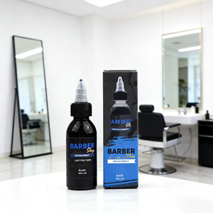 Inchiostro per Aerografo da Barbiere con Colori Nero e Marrone, Capacità 100/60 mL, Miglioramento Colore e Tinta per Capelli per Uomo, Linea del Capello e Tatuaggio Cosmetico - Product Image 4