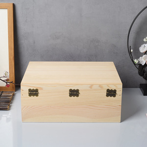 Wooden Jewelry Box Flip Top Storage Cosmetic Organizer <b>Retro</b> Clasp <b>Gift</b> Packaging Box - Product Image 4