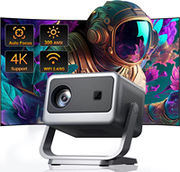 Projecteur intelligent portable Veacine C2PRO, mini projecteur domestique à courte focale, Android 12, LED 1080P, prend en charge la 4K, haut-parleurs intégrés