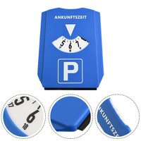 Plaque de stationnement en plastique avec grattoir à neige et indicateur de montre à paiement, pour utilisation extérieure portable (compatible Euro)