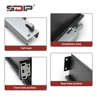 SDIP 3 plis extension complète fermeture douce dissimulée P Clip tiroir glissière pour chambre appartement salle de bain hôpital salon