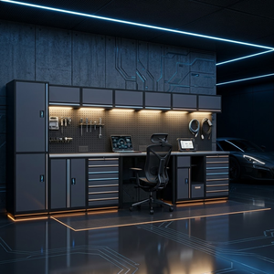 Station de travail multifonctionnelle pour réparation automobile à usage intensif Armoire à outils combinée pour l'entretien des véhicules et l'établi - Product Image 1