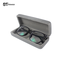 Étui à lunettes de soleil pliable triangulaire portable, fermeture magnétique, boîte rigide pour lunettes, logo personnalisé