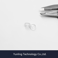 Lentille optique biconvexe en verre de silice fondue de 10 mm avec revêtement AR pour UVA/UVB/UVC/UV LED, diamètre personnalisable, garantie 1 an, OEM