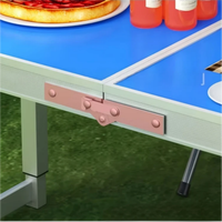 Mesa Plegable de Aluminio con Altura Ajustable y Asa de Transporte para Picnic al Aire Libre, Camping y Mesa Plegable Portátil Tipo Maleta
