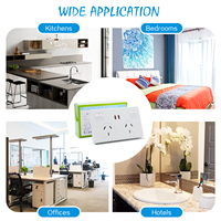 Interruptores de doble polo con enchufes AU, toma de corriente con carga rápida PD de 20W, interruptor doble, toma de pared GPO de 10A con doble USB-C