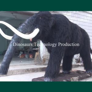 Modelo Animatrónico de Mamut Estilo Edad de Hielo para Valle Glaciar, Exhibiciones de Animales Gigantes de la Edad de Hielo Fabricadas para Parques Temáticos - Product Image 3