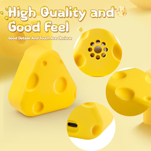 Bán buôn vui siêu dễ thương pho mát loa không dây bt5.2 HD Bass ngoài trời di động mini pho mát loa không dây - Product Image 6