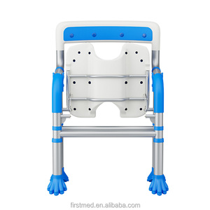 <span class=keywords><strong>Chaise</strong></span> <span class=keywords><strong>de</strong></span> <span class=keywords><strong>douche</strong></span> pliable en alliage d'aluminium à rainures 3D antidérapante avec une capacité <span class=keywords><strong>de</strong></span> 136 kg pour personnes âgées - Robuste et portable - Product Image 5