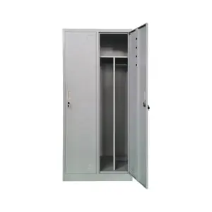 Gran oferta, casillero de acero de 2 puertas, casillero de almacenamiento de gimnasio de Metal para vestuario, casilleros de equipaje, precio de armario de acero