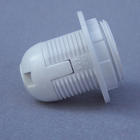 Douille de lampe suspendue E27 en plastique avec anneau, support de lampe à vis complète
