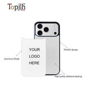 Topjlh Bán Buôn Thăng Hoa Trống 2D Trường Hợp Điện Thoại Khoảng Trống Thăng Hoa Điện Thoại Di Động Trường Hợp Đối IP 17pro Max Đen Điện Thoại Bền Trường Hợp - Product Image 5