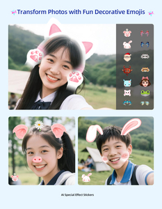 AI-Powered Kids Digital <b>Camera</b> Dual Lenses Full HD 13MP 2000mAh Battery 4" Touch Screen Wi-Fi Stabilization Kids Digital <b>Camera</b> - Product Image 6