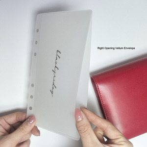 Custom A5 A6 A7 portatile con carattere corsivo aperto custodia per raccoglitore risparmio per le vacanze - Product Image 2