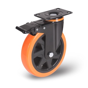 Durable <strong>6</strong> <strong>Inch</strong> <strong>Caster</strong> Wheels Heavy Duty With Brake Rubber <strong>Caster</strong> PVC Trolley Wheel 4 <strong>Inch</strong> 5inch <strong>6</strong> <strong>Inch</strong> 8 <strong>Inch</strong> - Product Image 5