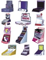 Mesa de tienda personalizable, estantes de exhibición de escritorio, caja PDQ, Mostrador de jugo de leche, soporte de exhibición de cartón, estantes de exhibición de tablero de espuma de PVC