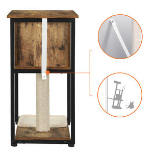 Meubles Feandrea pour animaux de compagnie Fabricant Design OEM Vente en gros Arbre à <span class=keywords><strong>chat</strong></span> Escalade pour <span class=keywords><strong>chat</strong></span> Durable Cat Tower Tree House - Product Image 6