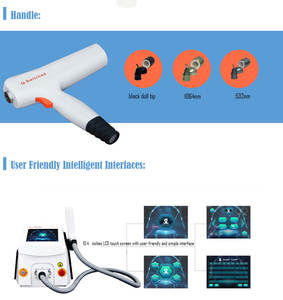 جهاز إزالة الوشم بالليزر Q-Switched <span class=keywords><strong>NdYag</strong></span> المحمول، جهاز مكتبي بطول موجي 755 نانومتر/532 نانومتر، جهاز بيكو ثانية تجاري للعناية بالبشرة - Product Image 3