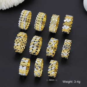 Anillos de Joyería de Moda Chapados en Oro de Latón al por Mayor JXX, Anillo de Compromiso y Boda de Oro para Mujer - Product Image 1