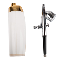 Inyector de oxígeno Mini Kit de compresor de aire Cepillo de aire inalámbrico Pintura en aerosol para arte de uñas Tatuaje Craft Cake Nano Fog Mist Spray