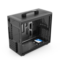 Boîtier PC Gaming Micro ATX Portable Blanc OEM d'Usine, Tour Moyenne, Panneau Latéral en Verre Trempé, 6 Ventilateurs, Vente en Gros, DIY