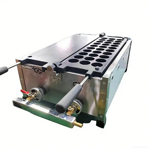 Gaufrier <span class=keywords><strong>à</strong></span> gaz <span class=keywords><strong>professionnel</strong></span> en acier inoxydable <span class=keywords><strong>à</strong></span> 30 cavités, haute performance, 680*360*200mm, pour gaufres bulle/œuf - Product Image 5