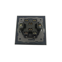 Wellsdiy - Interruptores y Enchufes Eléctricos de Pared de Alta Calidad, Estándar Europeo, Panel de Vidrio Moderno, 1 Grupo, 250 V, 16 A