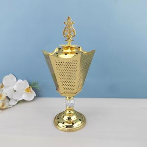 Metal Mubkhar <b>Incense</b> Oud Bakhoor Burner Luxury Arabic Aromatic <b>Incense</b> - Product Image 4