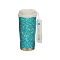 Bouteille d'eau de luxe de 520 ml au design classique, cadeaux d'affaires, bouteille d'eau à double paroi en titane pur, tasse à café isolée sous vide pour le bureau