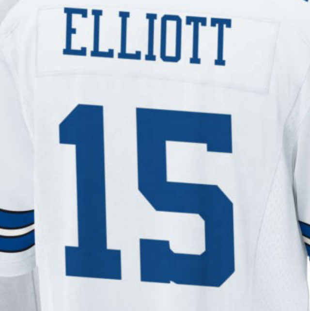 Ezekiel Elliott White 2024 Best Quality Stitched American Football