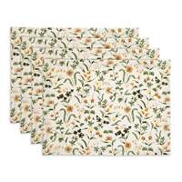 Nappe Minimaliste à Imprimé Floral Automnal, Décoration pour la Maison, la Cuisine, la Salle à Manger, les Fêtes et la Table Basse, Vente en Gros